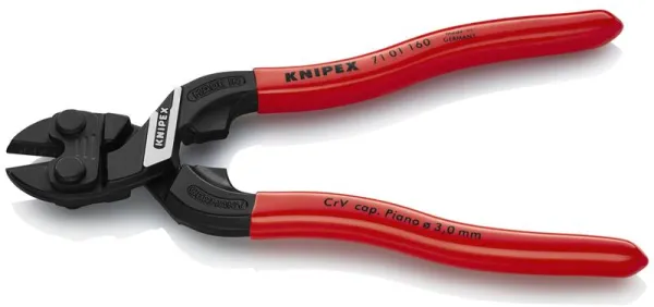 Knipex KNIPEX CoBoltÂ® S Kompakt csapszegvágó fekete atramentált, műanyag bevonattal 160 mm
