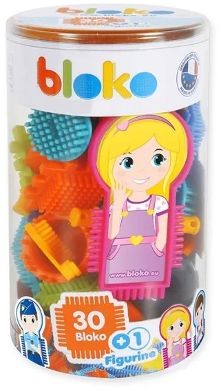 Boti Bloko Nopper építőkockák figurával, 31 db.