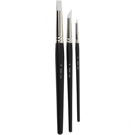 Artist Line ecset, 2+6+10 mm, gumiecset, 3 db