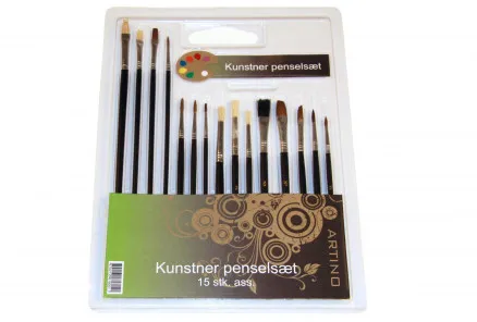 Artino ecsetkészlet vegyes méretek - 15 db