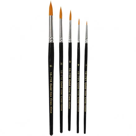 Gold Line ecset, Nr. 1-18, Sz: 2-7 mm, kerek, 5 db.