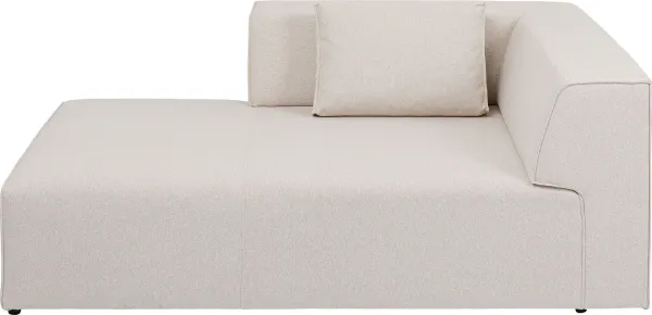 KARE DESIGN Infinity Ottoman Elements krémszínű bal modul - krémszínű poliészter és polipropilén