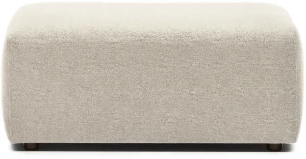 LAFORMA Neom sarokelem puff modul - bézs szövet (75x89)