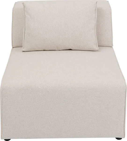 KARE DESIGN Infinity 2-személyes elemes krémszínű modul, 80 cm - krémszínű poliészter és polipropilén