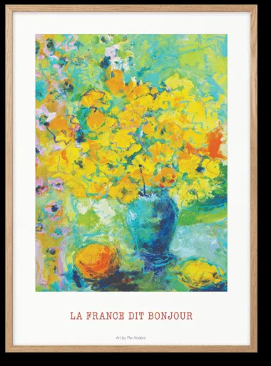 Peléton La France Üdvözöl Franciaország 50x70 Poszter