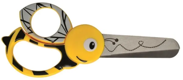 Fiskars gyerekoló olló méh mintával