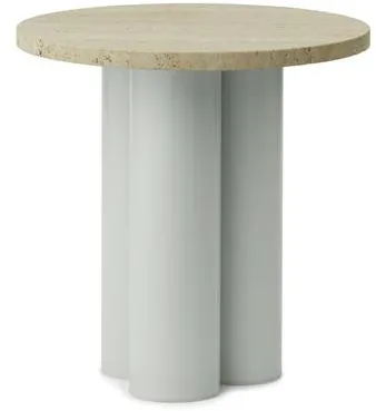 Normann Copenhagen Dit Oldalsó Asztal Világoszöld/Travertine Light