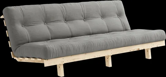 Karup Design Lean Kanapé Ággyal és Matrac Alpha 130x200 Szürke/Natúr
