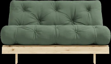 Karup Design Roots kanapéágy matraccal 140x200 756 Olívazöld/Fenyő
