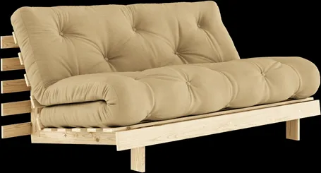 Karup Design Roots Kanapéágy matraccal 160x200 758 Grain Beige/Fenyő