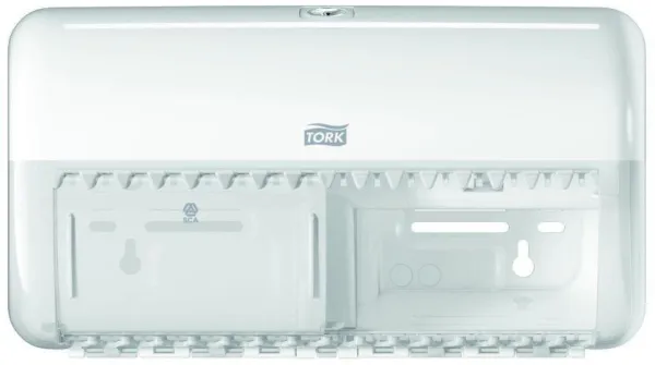 Tork dupla adagoló, WC-papírhoz, 2 tekercs, fehér, T4